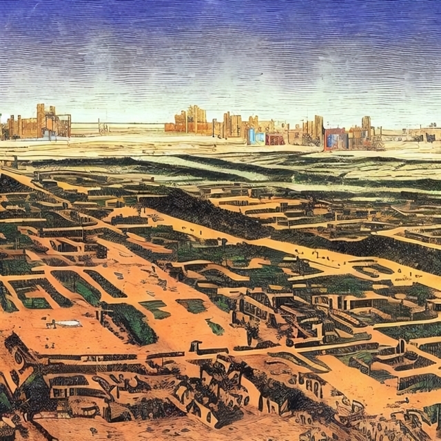 Abandoned Cahokia City - Generated by Stable Diffusion