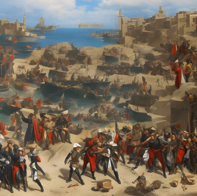 Vandal conquest of North Africa, year 429 - Generated by Stable Diffusion