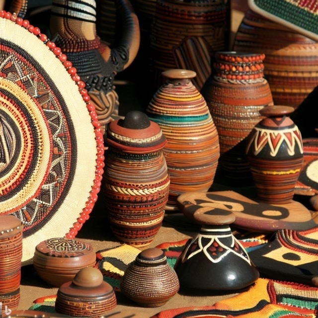 Zulu artworks in the 16th Century - Generated by Bing Image Creator