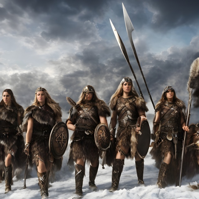 The Valkyries - Generated by Stable Diffusion