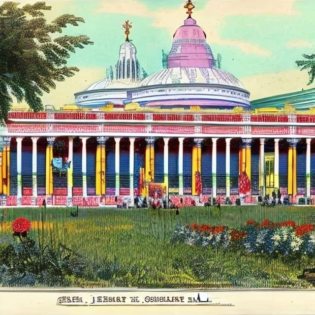 Centennial Exposition in 1876 - Generated by Stable Diffusion