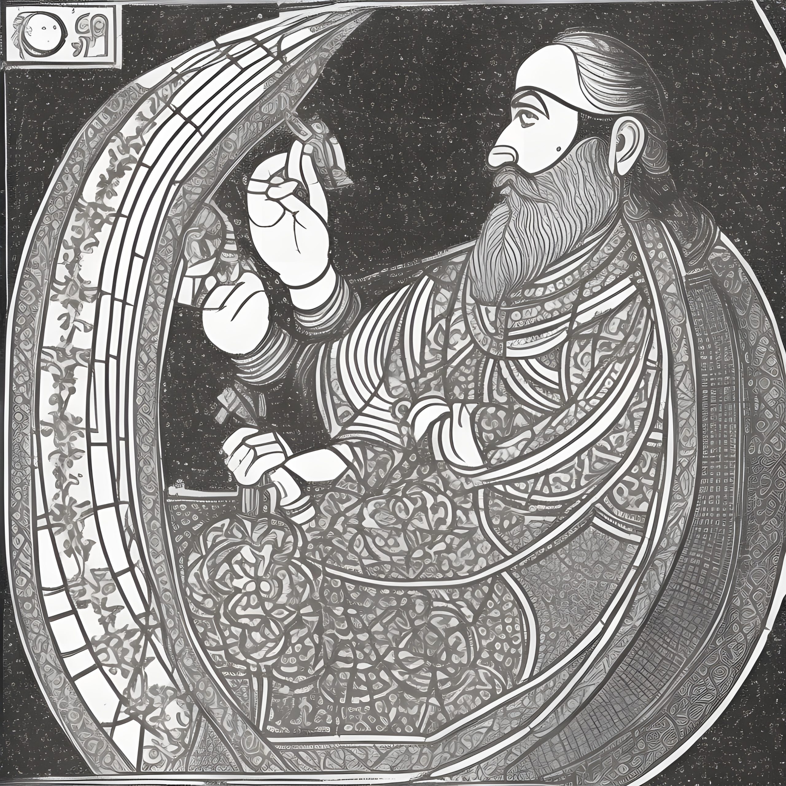 Indian astronomer and mathematician Aryabhata - Generated by Stable Diffusion