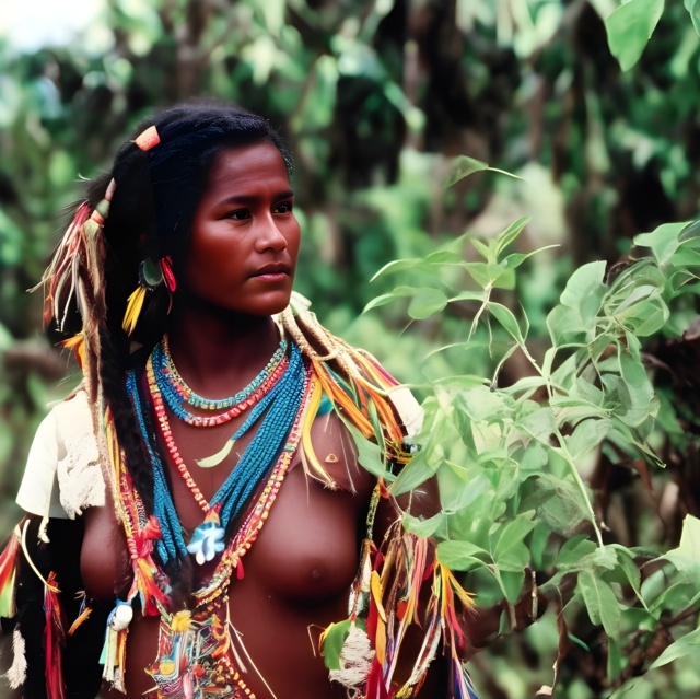 Native Ni-Vanuatu woman - Generated by Stable Diffusion