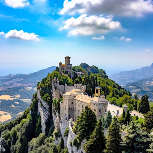 San Marino historical landmarks and monuments - Generated by Bing Image Creator