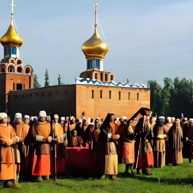 Daily life in Kievan Rus' - Generated by Stable Diffusion